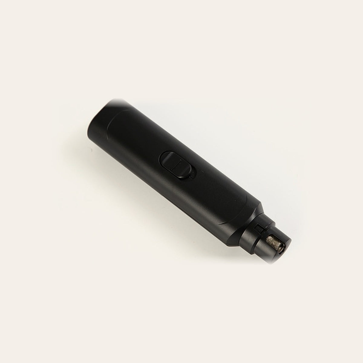 Dewspell Quiet Paws Nail Grinder in Ink Black, shown at an angle