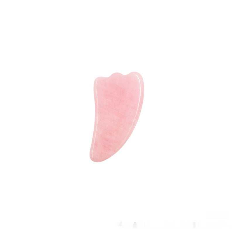 Dewspell Rose Quartz Gua Sha & Facial Roller Set — package contents