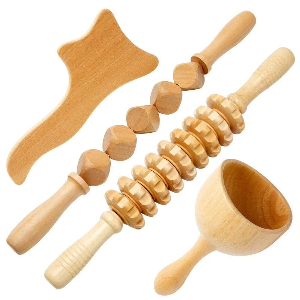 The four piece Dewspell Sculpt Ritual Kit: contour board, bead roller, wheel roller and Swedish cup